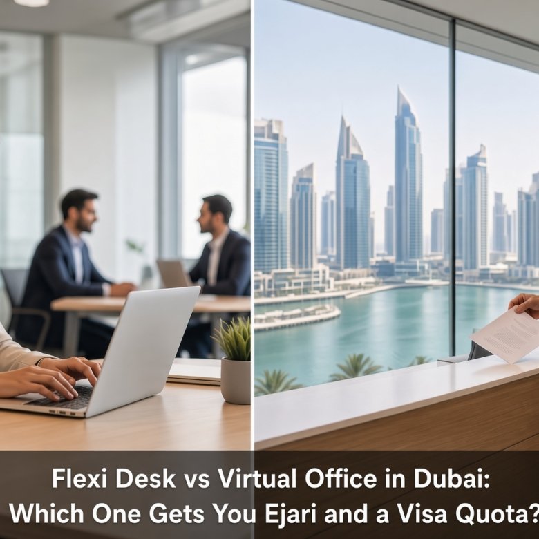 Flexi Desk vs Virtual Office in Dubai: Which One Gets You Ejari and a Visa Quota?